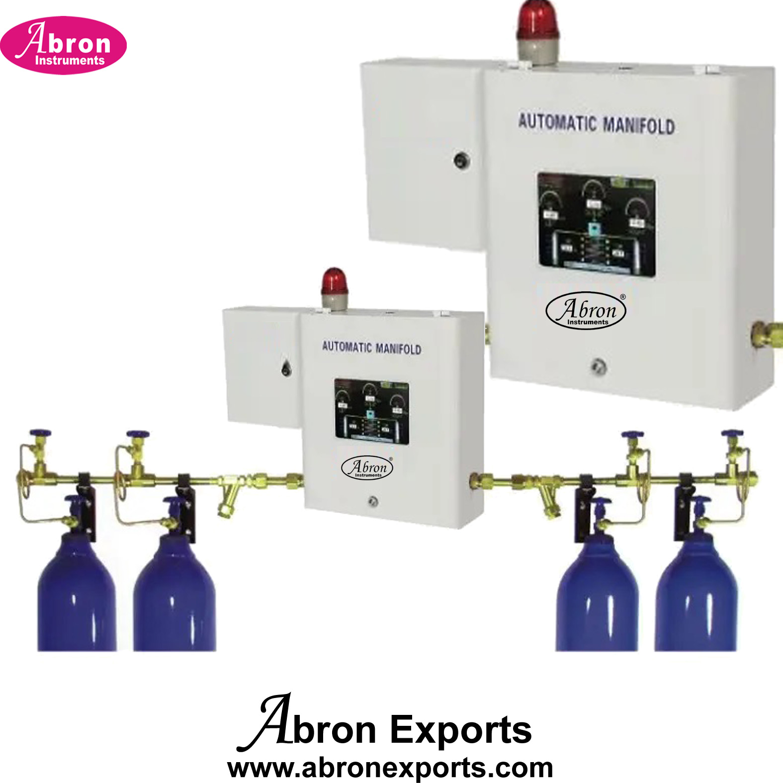 Medical Gas PipelIne Cylinder manifold Automatic controller with 4 cylinder setup controllers set Abron ABM-1123MF4A 